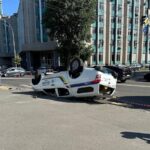 У Києві перекинулось авто поліції, є загиблий